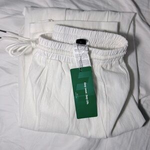 NWT White Linen Pants